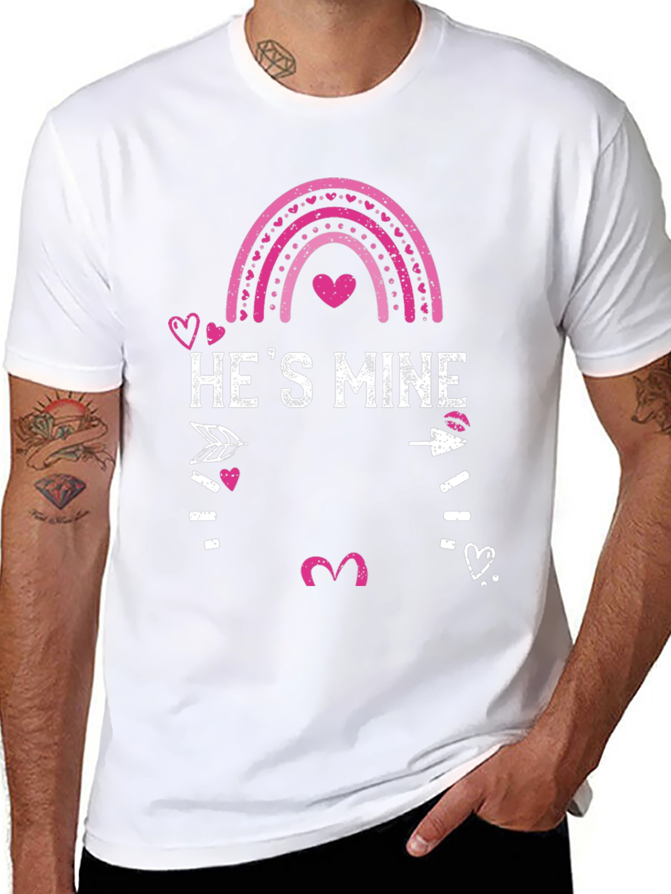 Hes Mine Valentines Day Graphic Tee