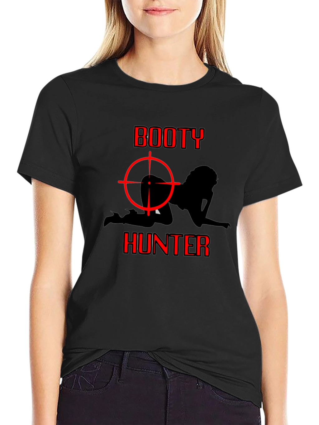 Booty Hunter Graphic T-Shirt - Adult Humor Tee