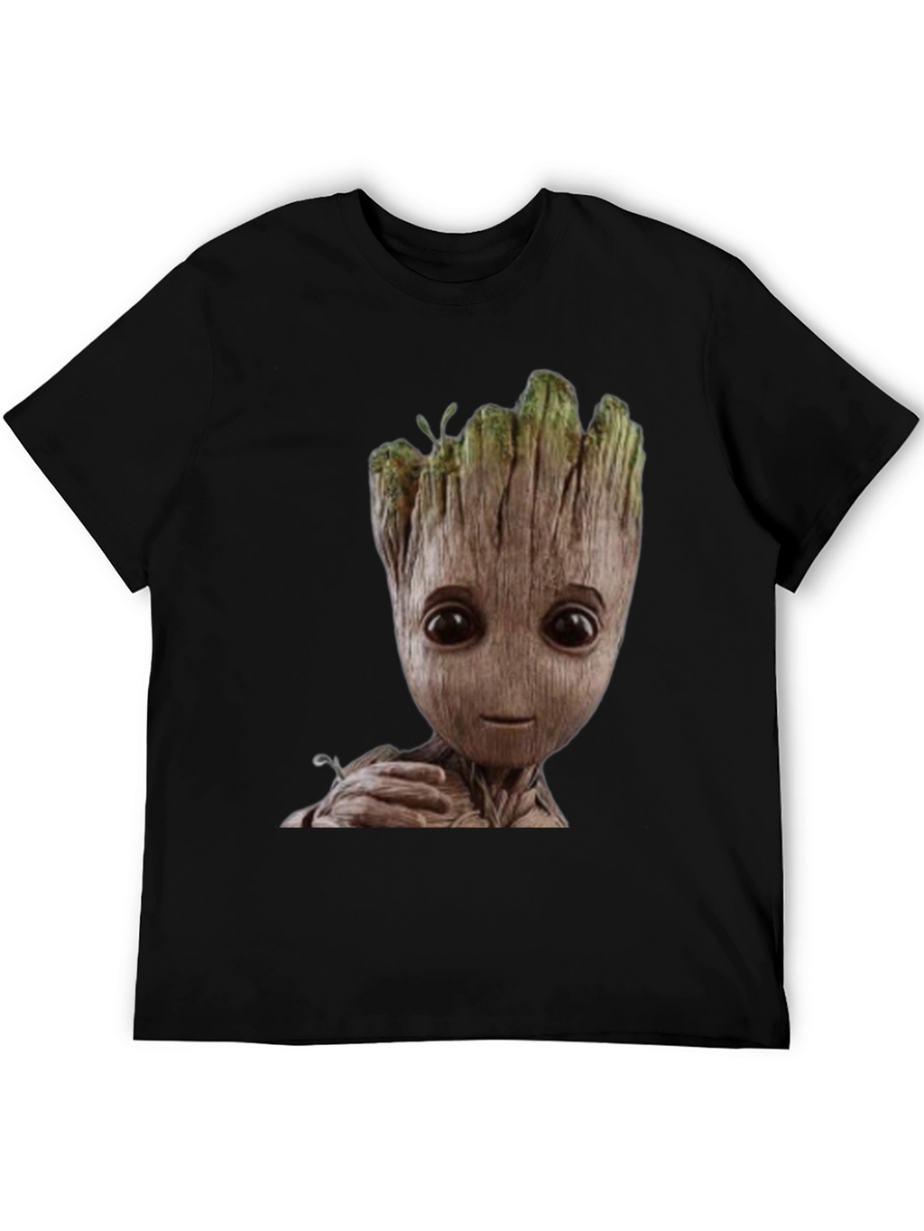 Groot Graphic Print Black T-Shirt