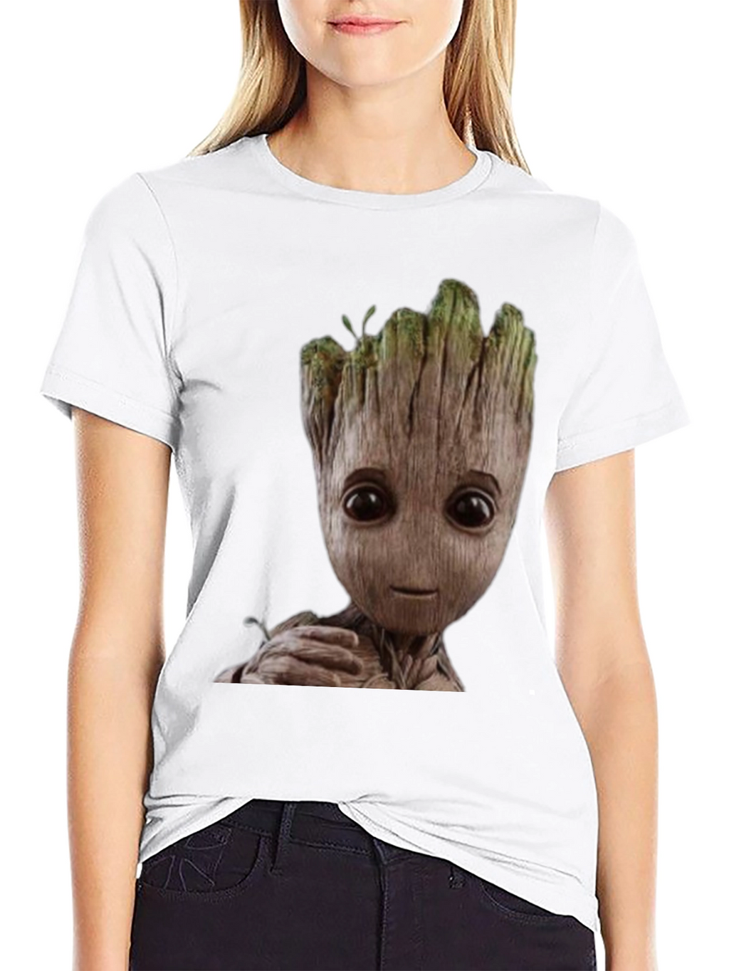 Groot Graphic Print Black T-Shirt