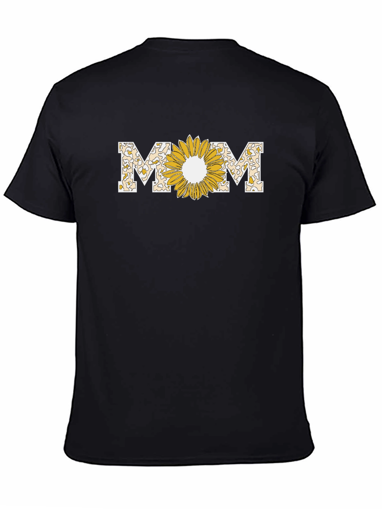 Sunflower MOM Graphic T-Shirt - Black