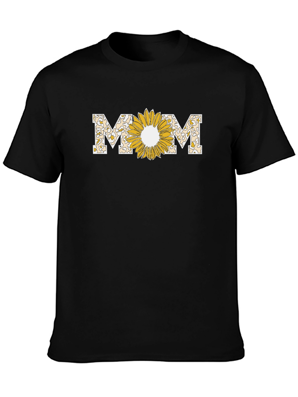 Sunflower MOM Graphic T-Shirt - Black