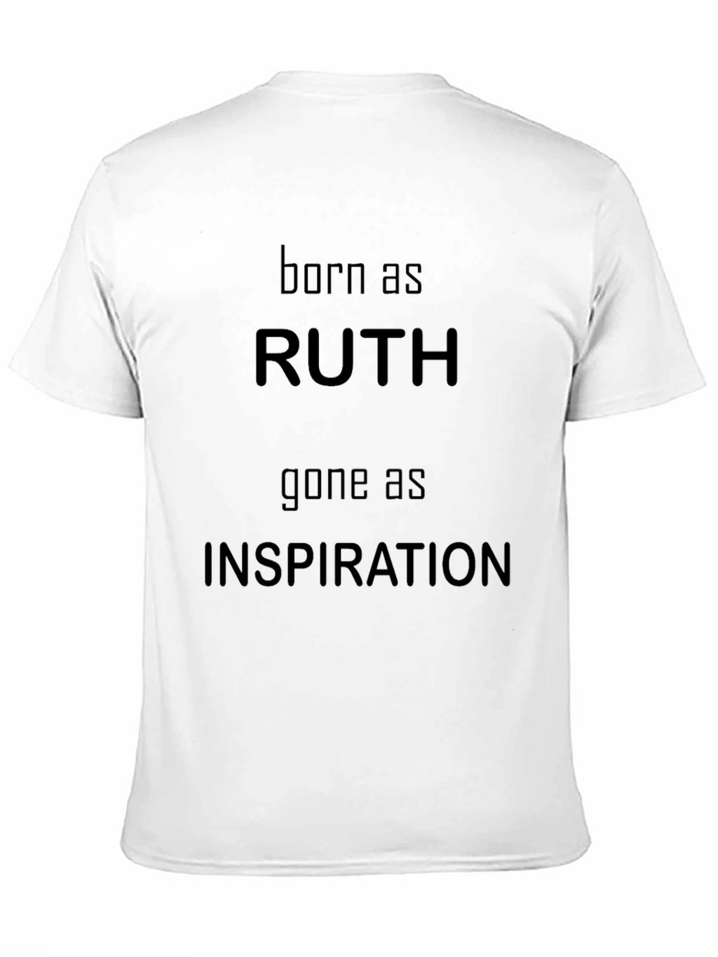 Ruth Inspiration Graphic Tee - Black Cotton T-Shirt