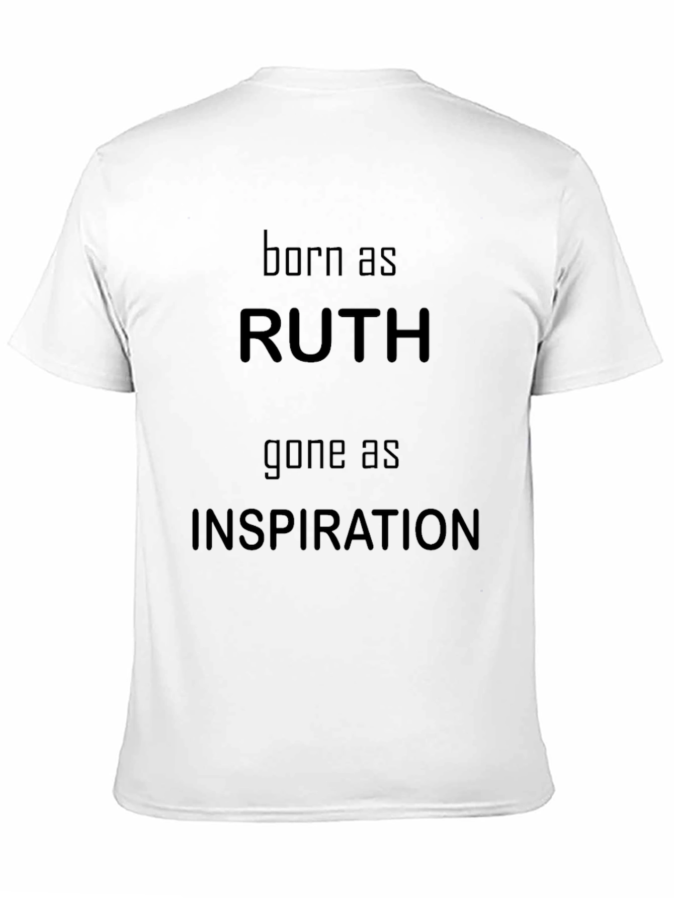 Ruth Inspiration Graphic Tee - Black Cotton T-Shirt