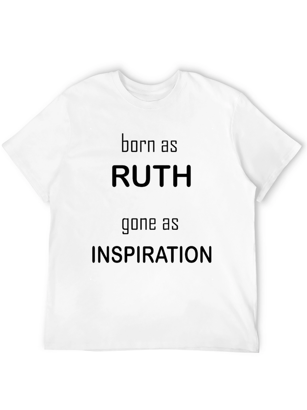 Ruth Inspiration Graphic Tee - Black Cotton T-Shirt