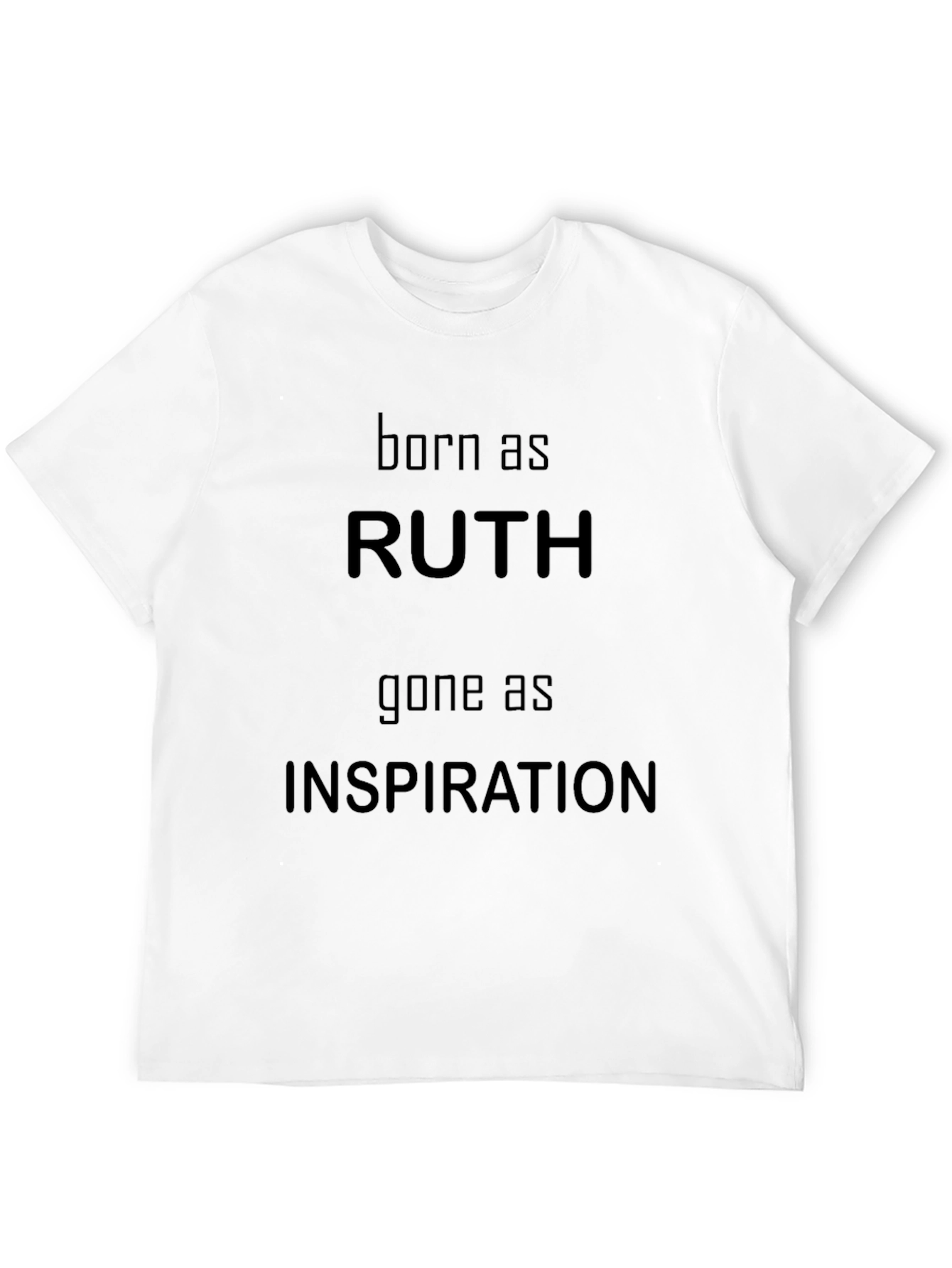 Ruth Inspiration Graphic Tee - Black Cotton T-Shirt