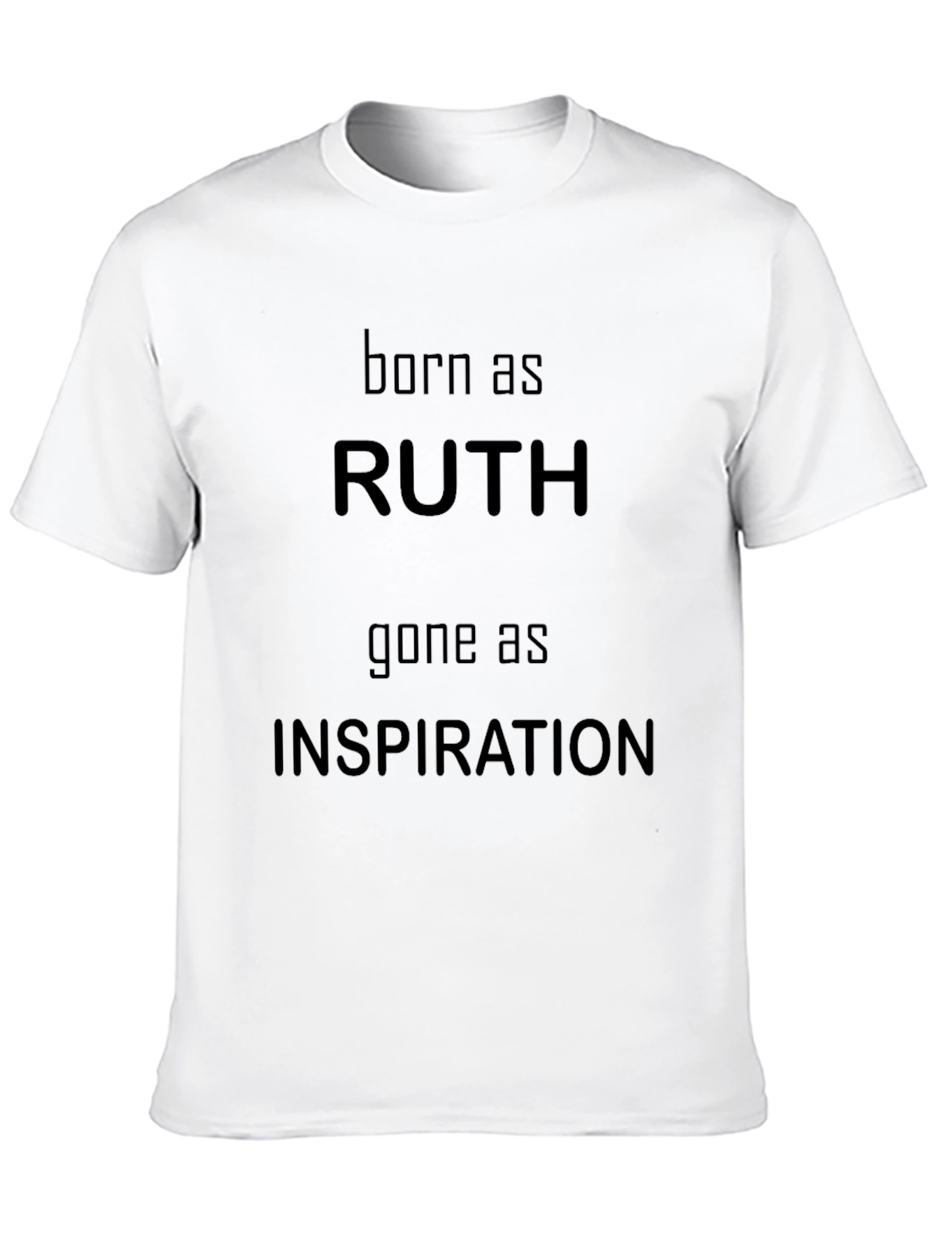 Ruth Inspiration Graphic Tee - Black Cotton T-Shirt