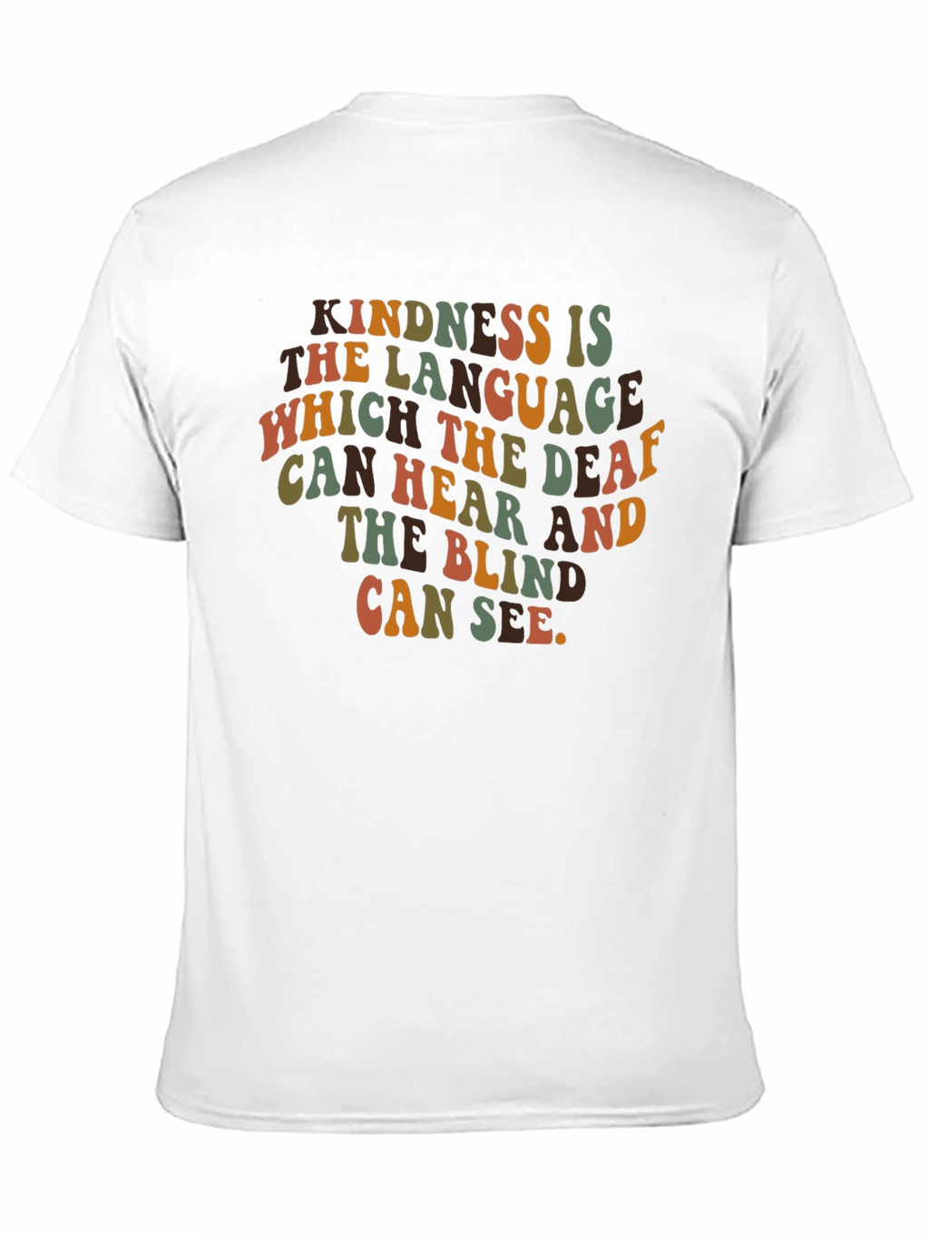 Kindness is the Language T-Shirt - Retro Style