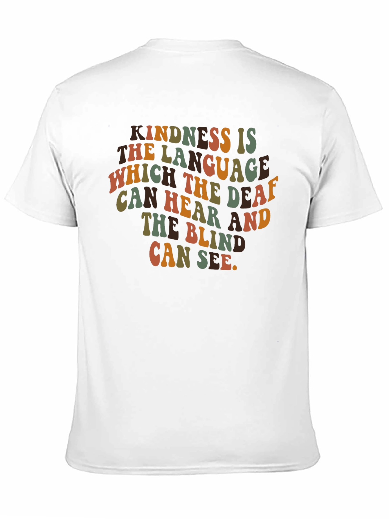 Kindness is the Language T-Shirt - Retro Style