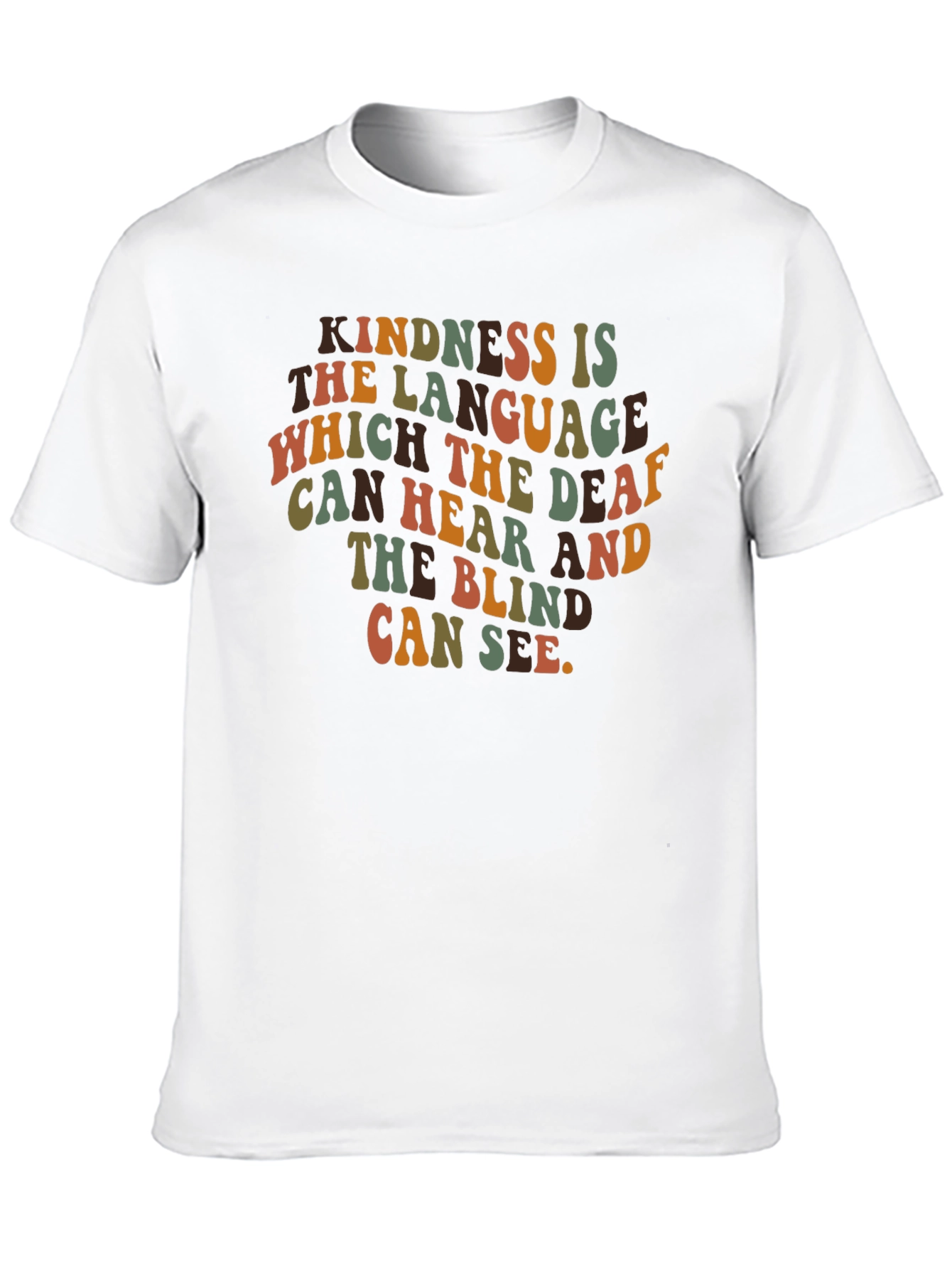 Kindness is the Language T-Shirt - Retro Style