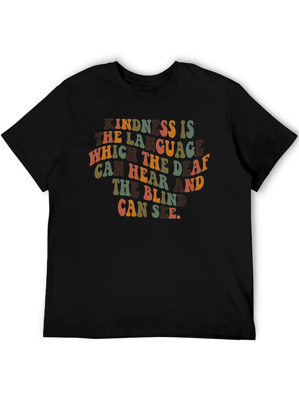 Kindness is the Language T-Shirt - Retro Style