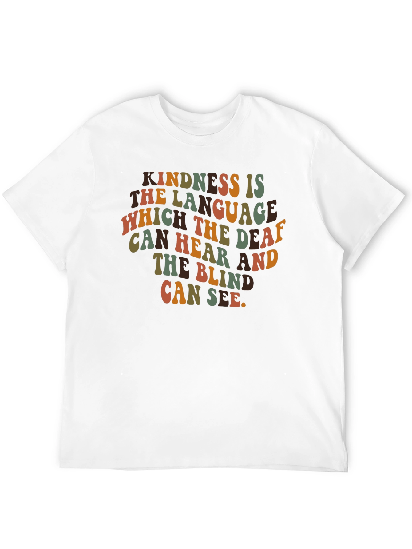 Kindness is the Language T-Shirt - Retro Style