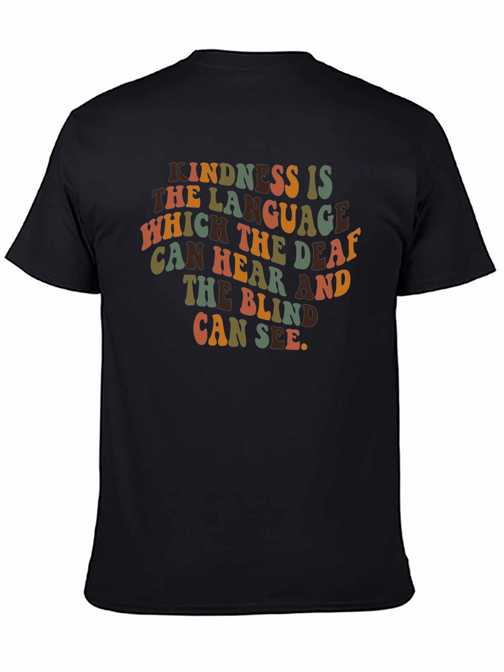 Kindness is the Language T-Shirt - Retro Style