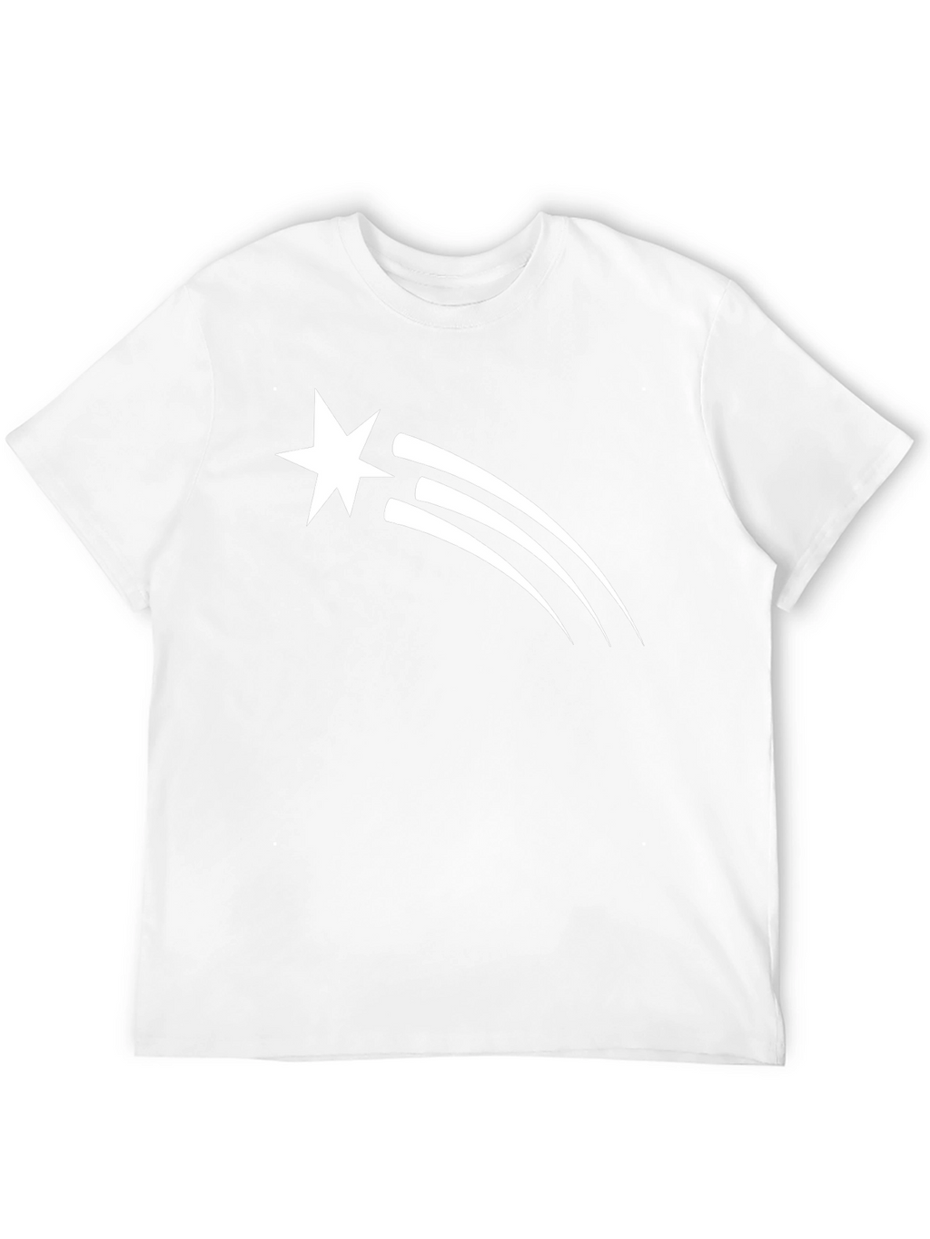 Star Trail Graphic Tee - Black Cotton T-Shirt