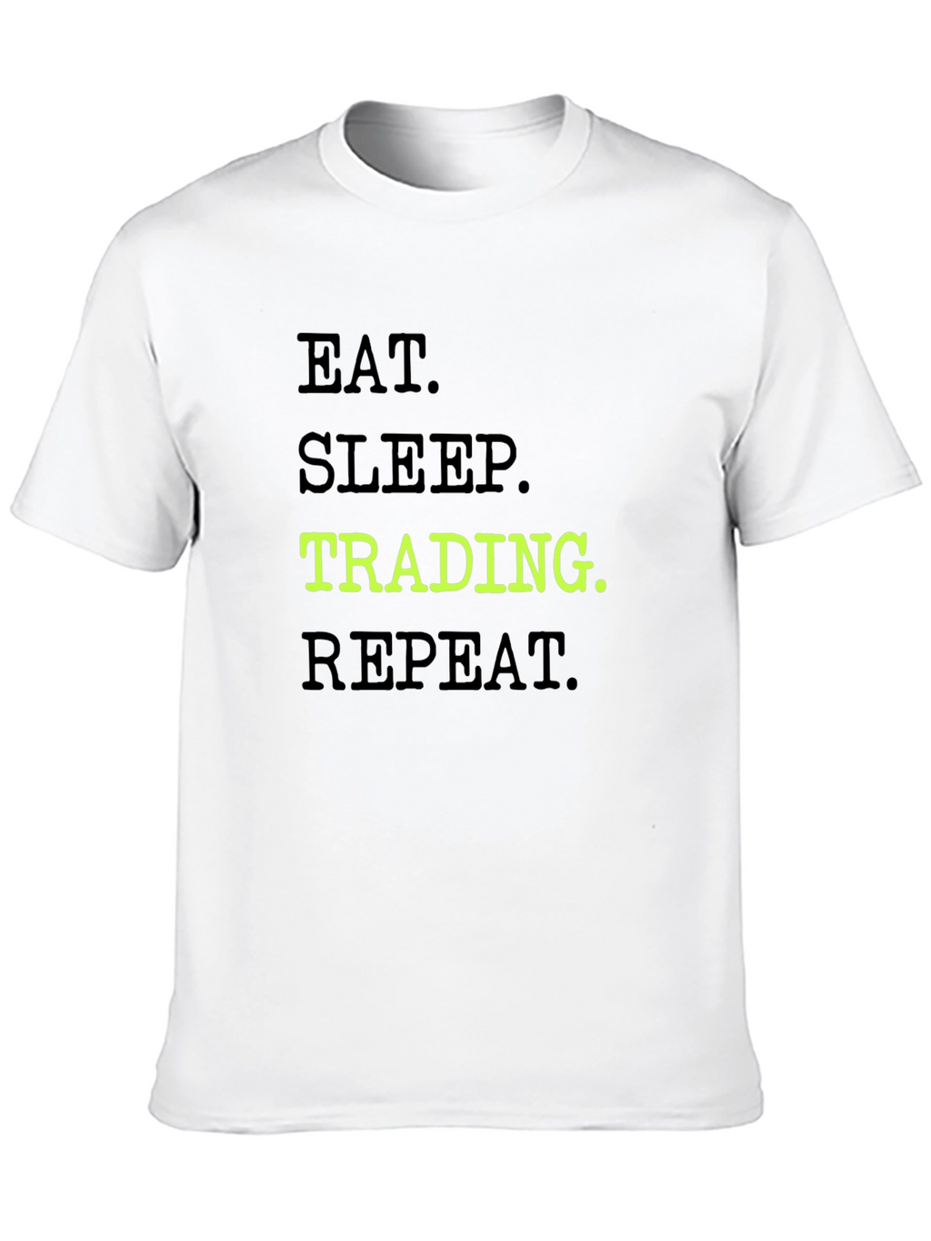 Eat Sleep Trading Repeat Black Graphic Tee