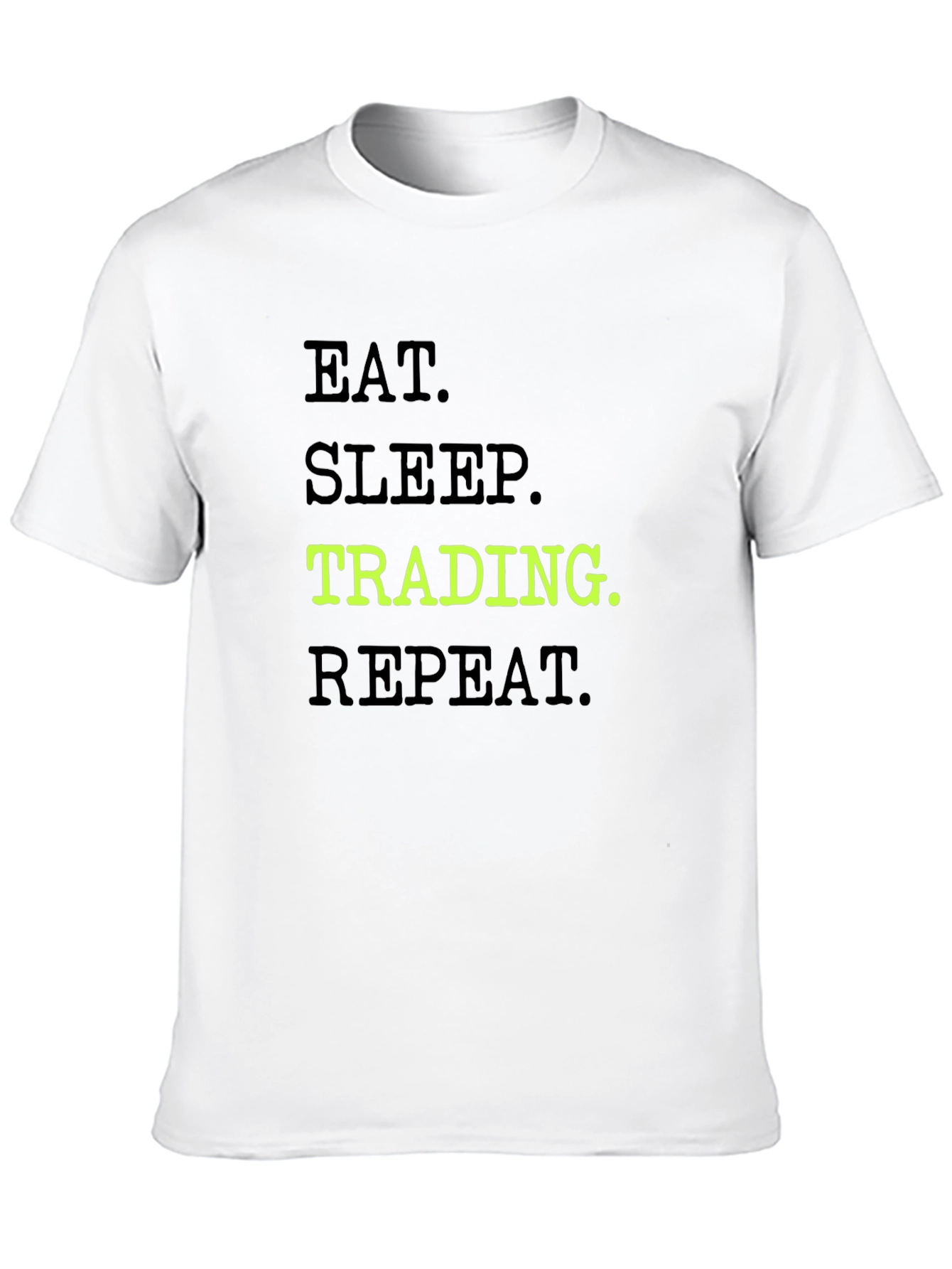 Eat Sleep Trading Repeat Black Graphic Tee