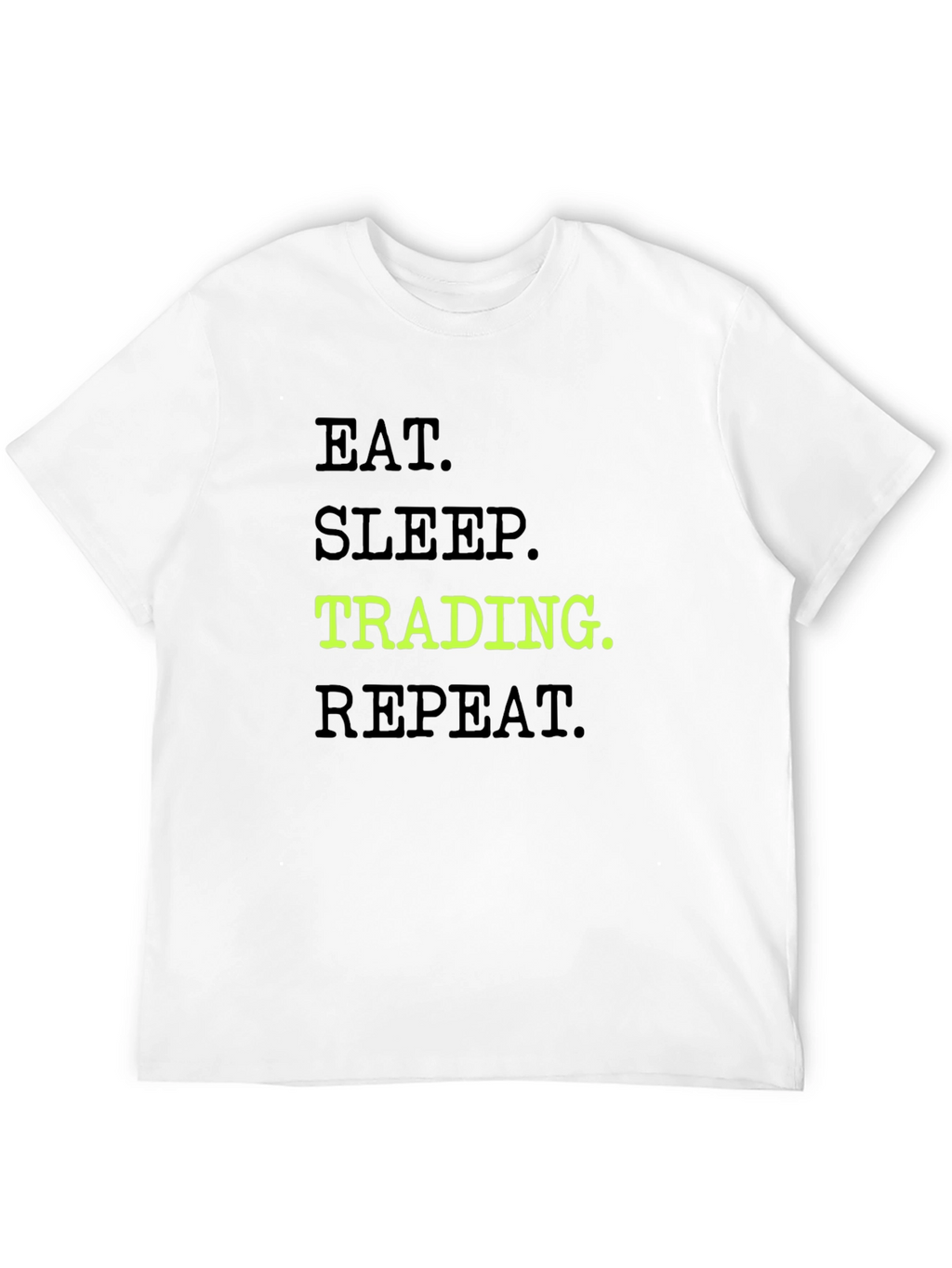 Eat Sleep Trading Repeat Black Graphic Tee