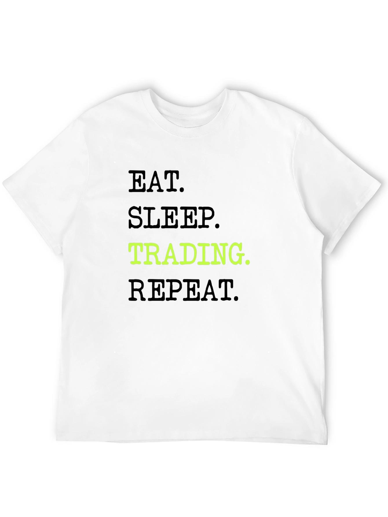 Eat Sleep Trading Repeat Black Graphic Tee