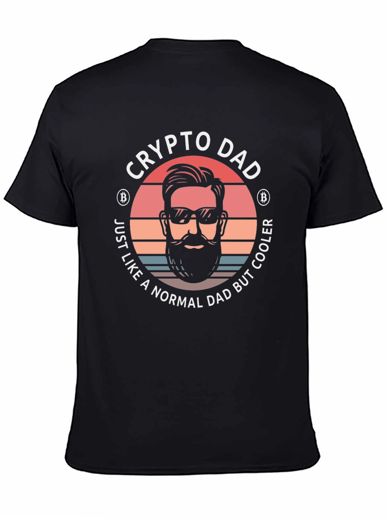 Crypto Dad Graphic T-Shirt - Cool Bitcoin Fathers Day Tee