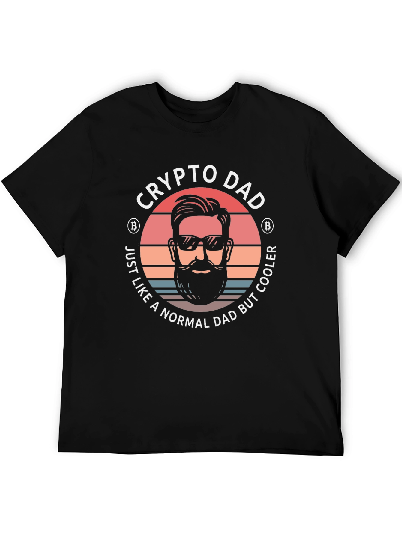 Crypto Dad Graphic T-Shirt - Cool Bitcoin Fathers Day Tee