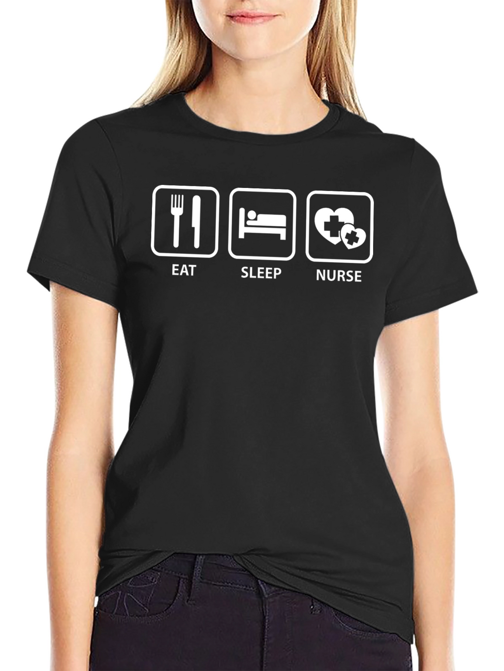 Eat Sleep Nurse T-Shirt - Funny Healthcare Apparel