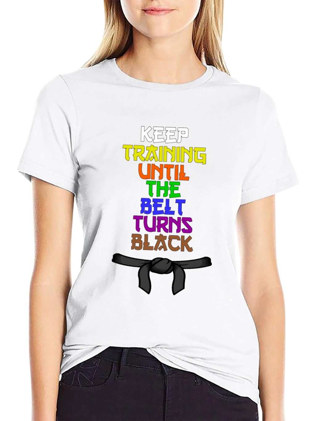 Keep Training Until The Belt Turns Black T-Shirt