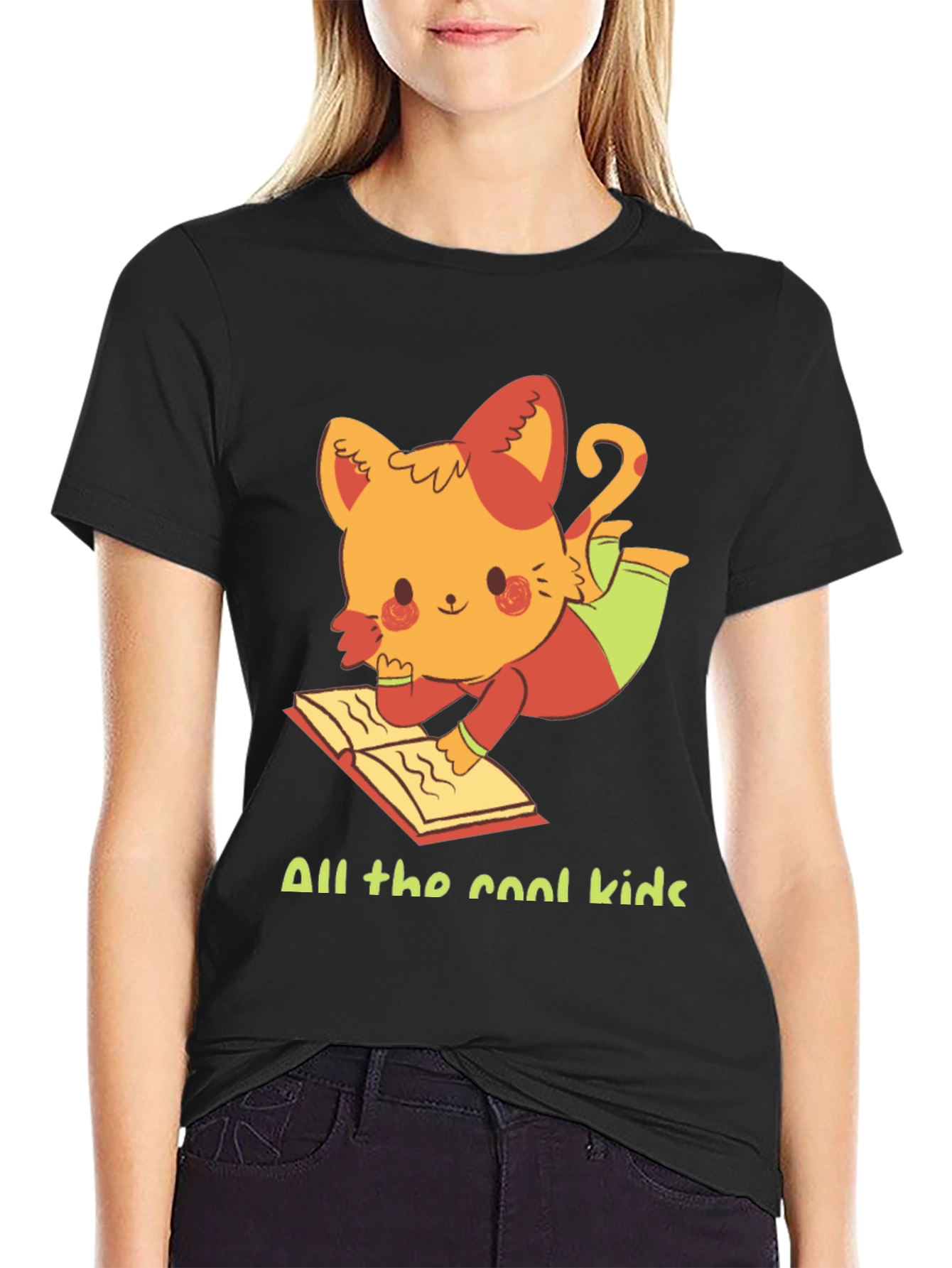 Cool Cat Reader T-Shirt