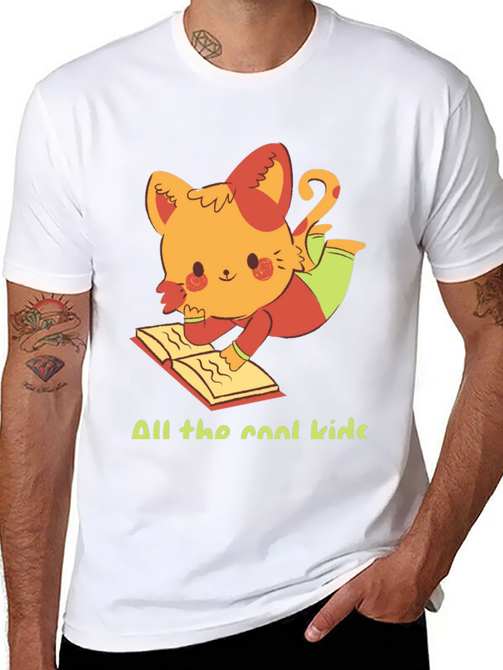 Cool Cat Reader T-Shirt