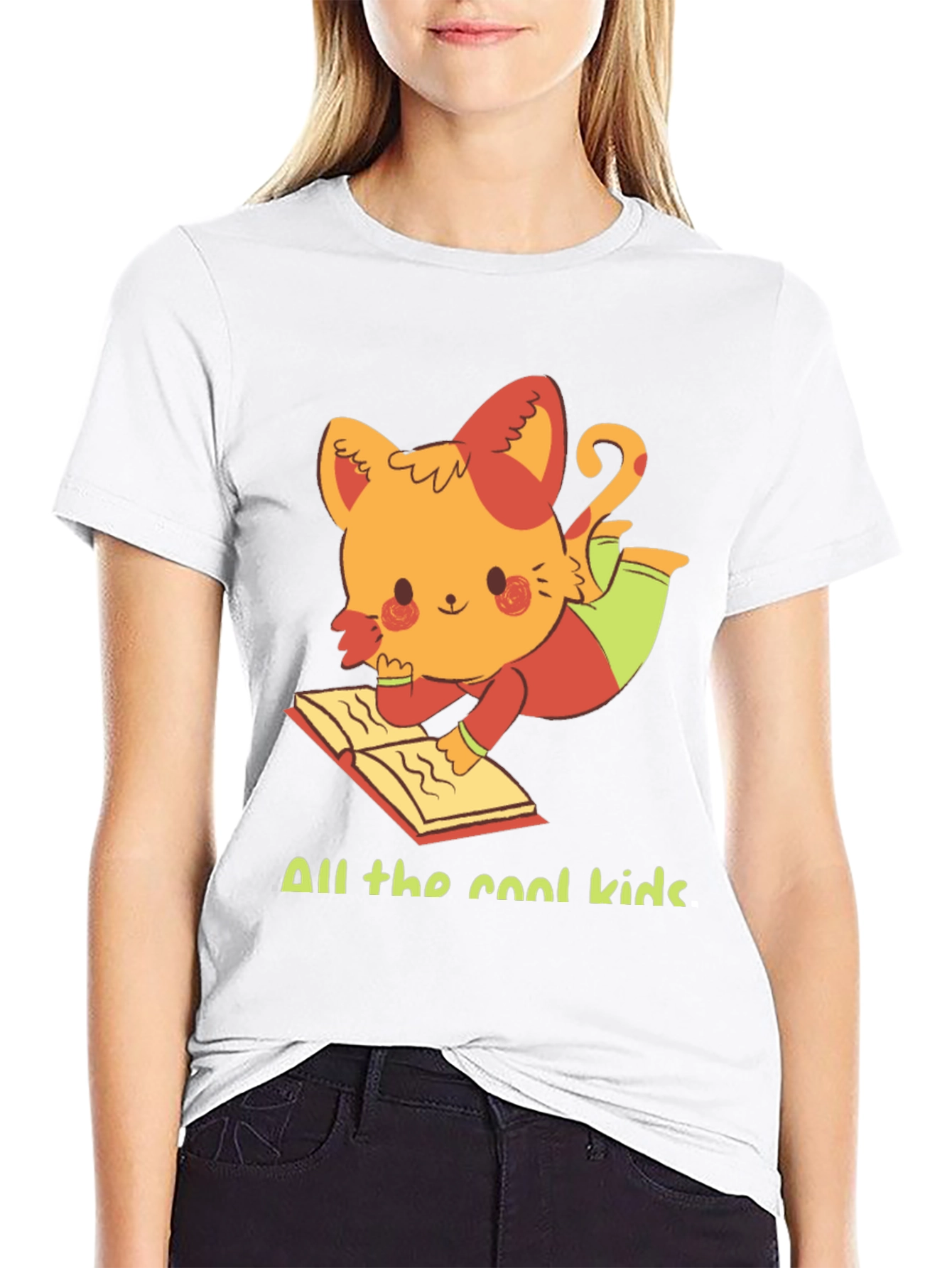 Cool Cat Reader T-Shirt