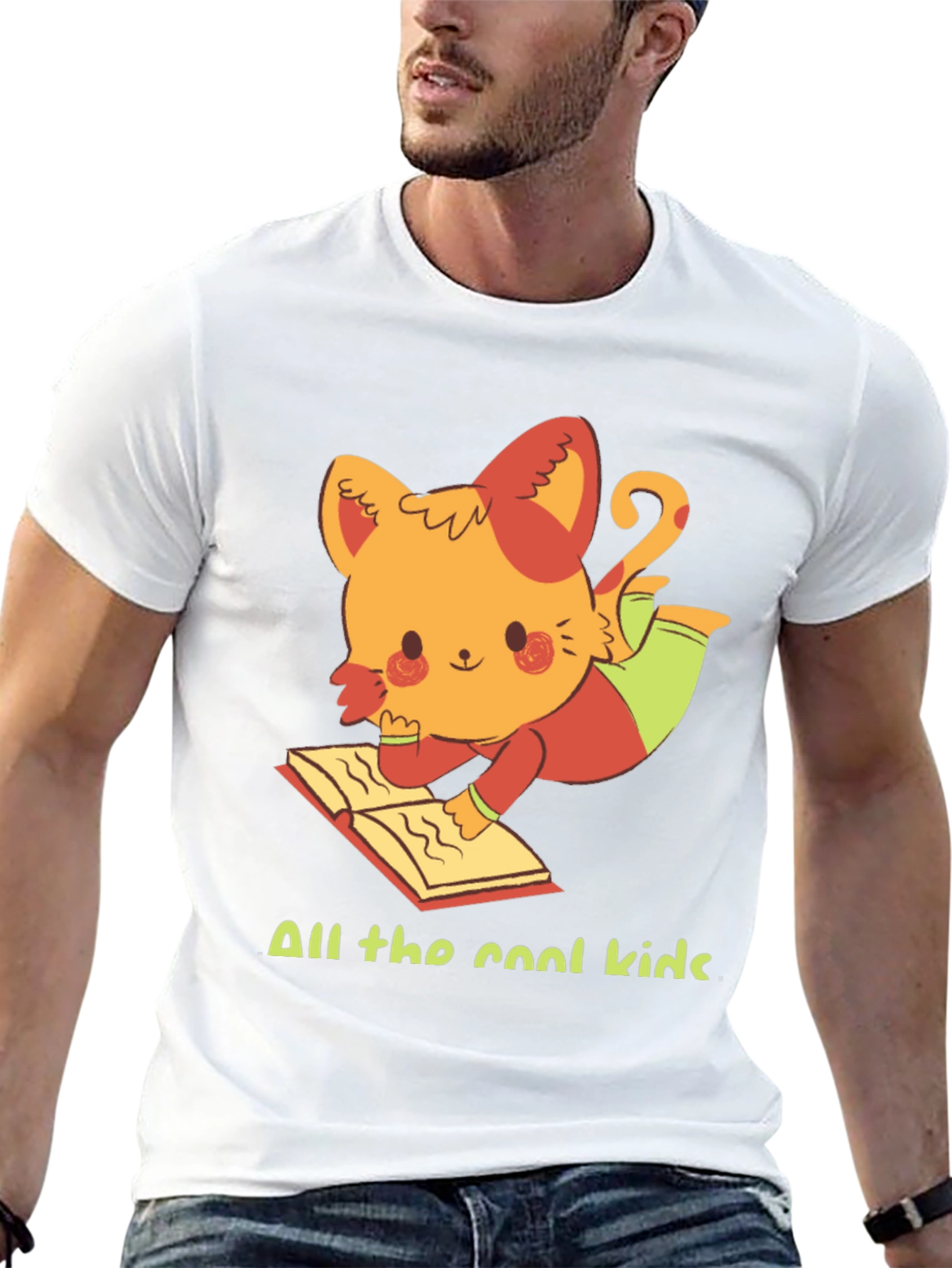 Cool Cat Reader T-Shirt