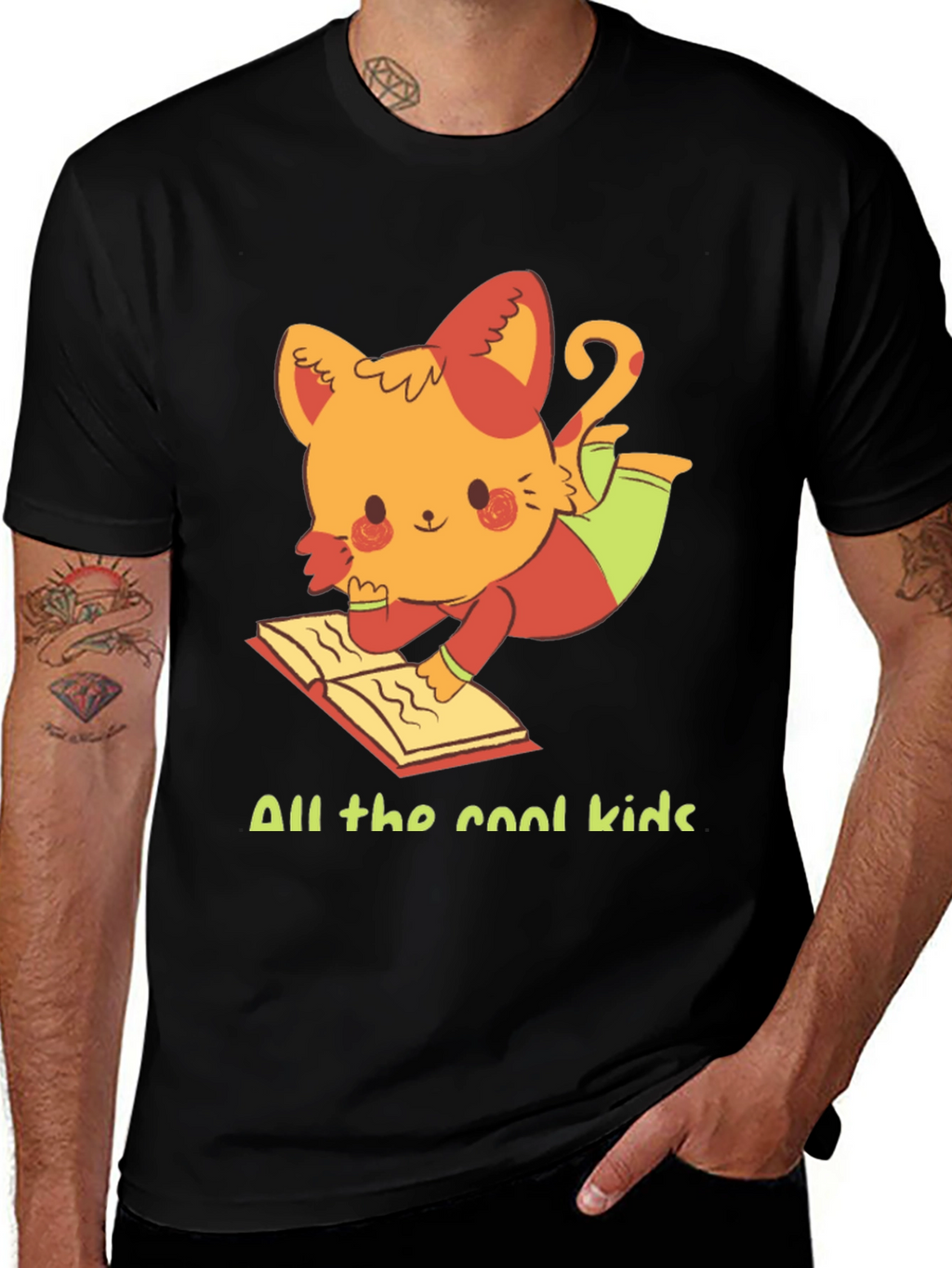 Cool Cat Reader T-Shirt