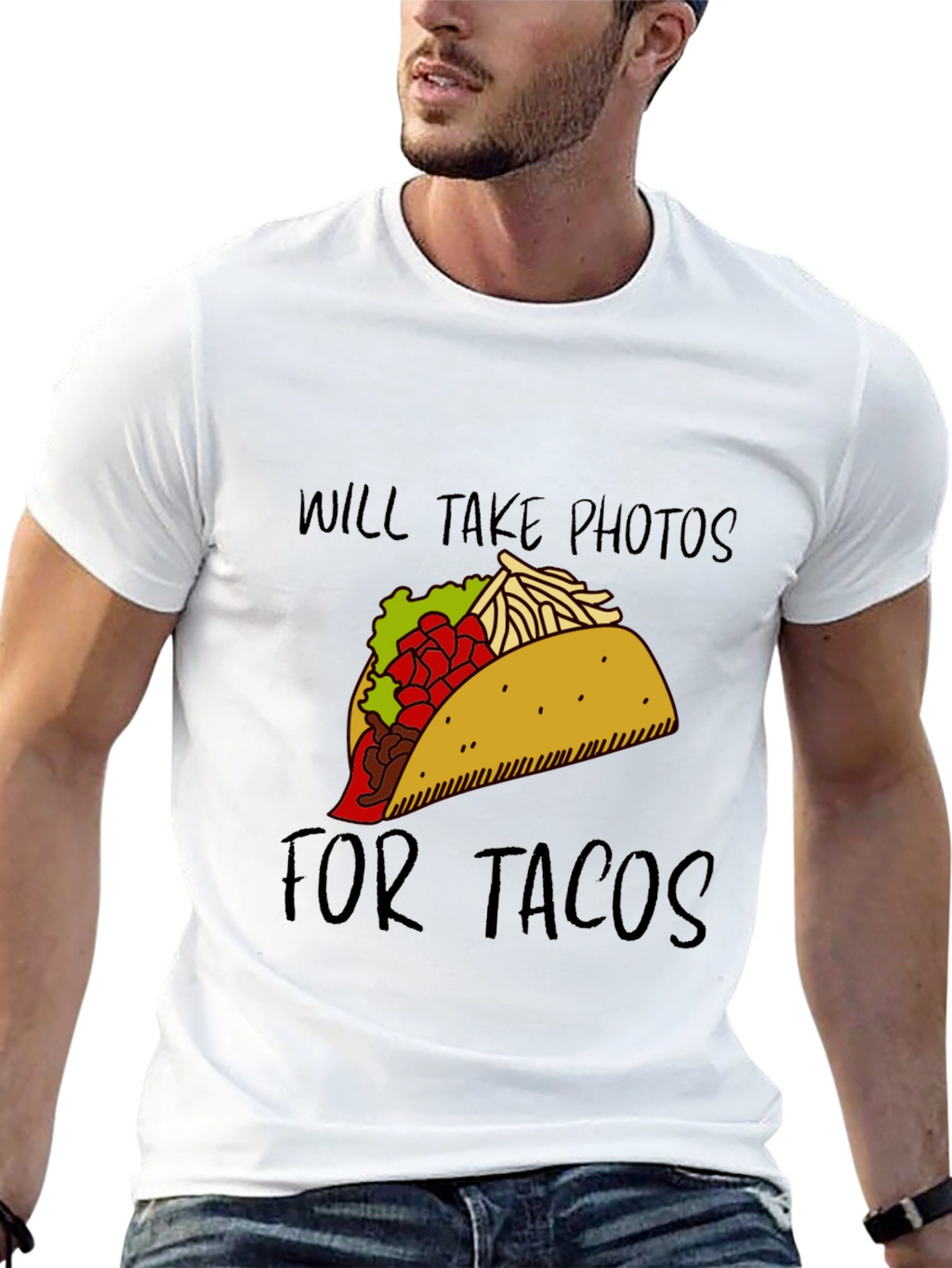 Will Take Photos For Tacos Graphic Tee