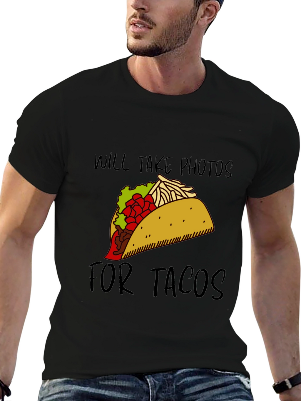 Will Take Photos For Tacos Graphic Tee