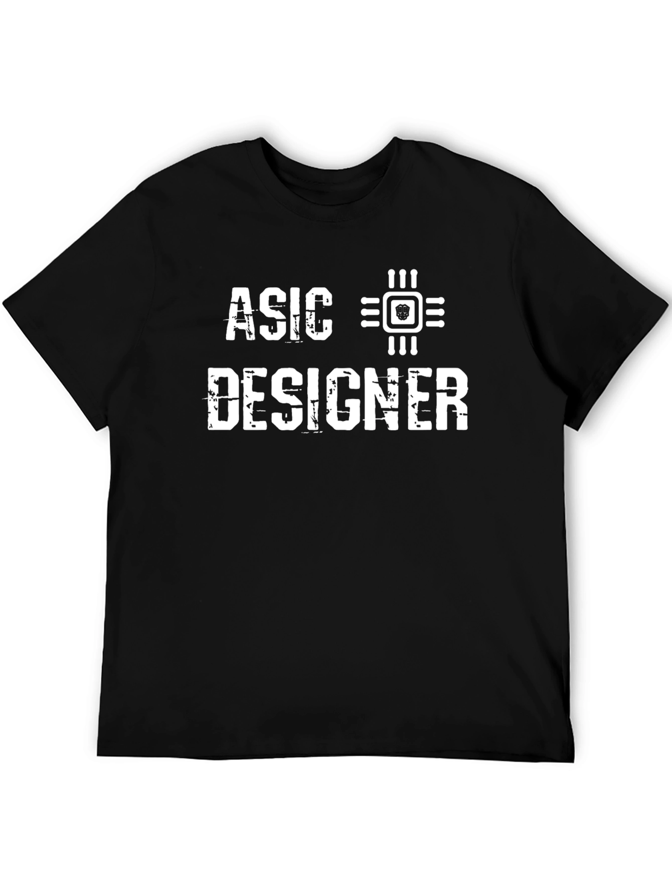 ASIC Designer Black T-Shirt - Tech Enthusiast Apparel
