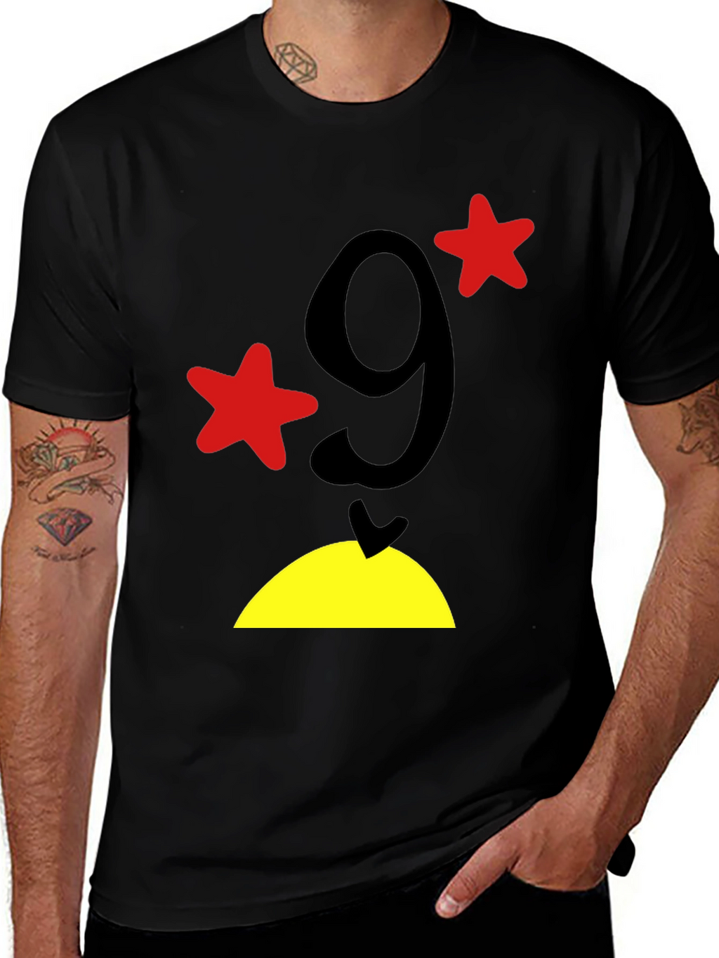 Funny Number 9 Graphic T-Shirt