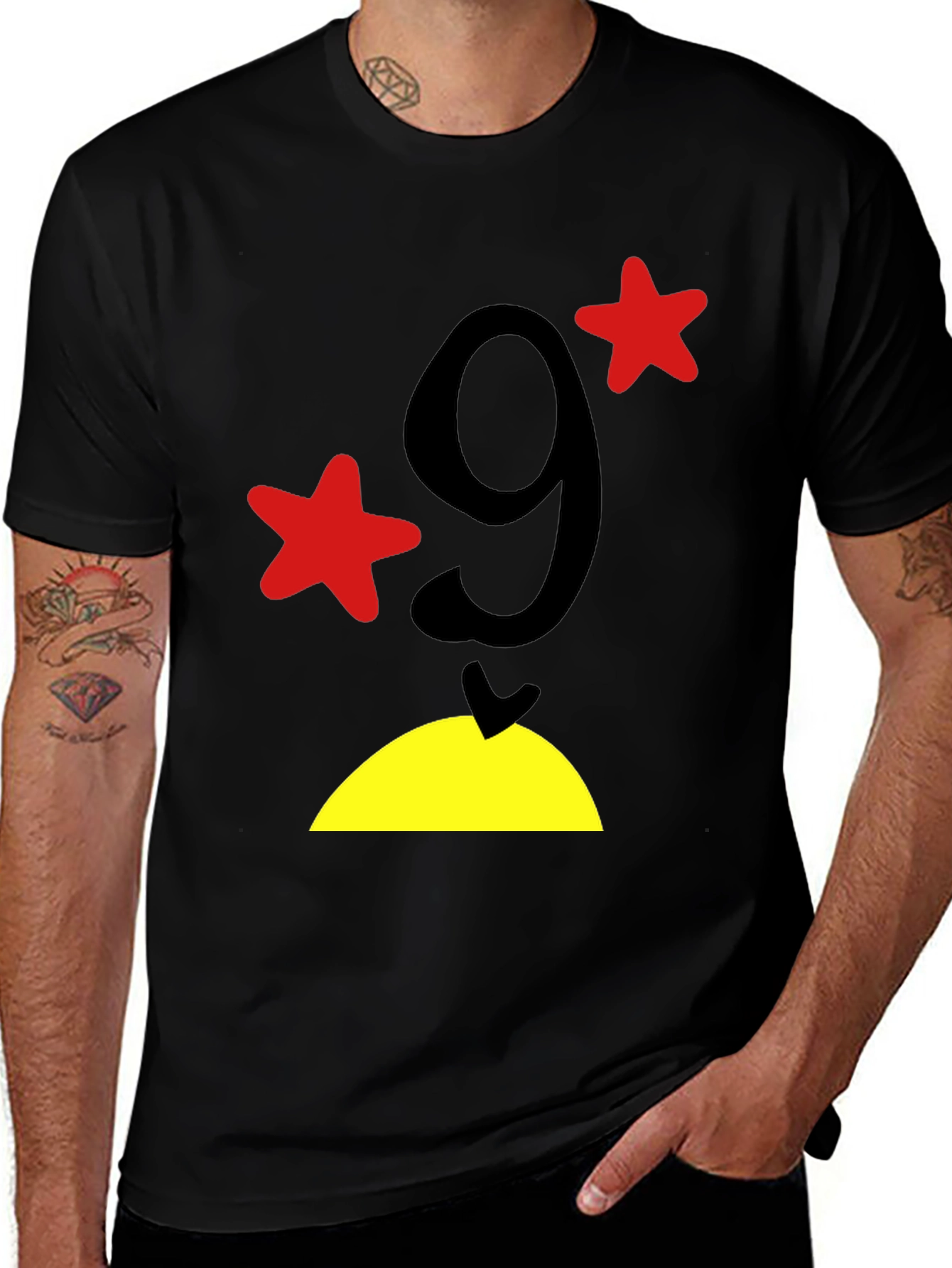 Funny Number 9 Graphic T-Shirt