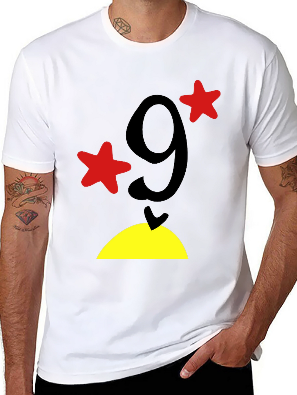 Funny Number 9 Graphic T-Shirt