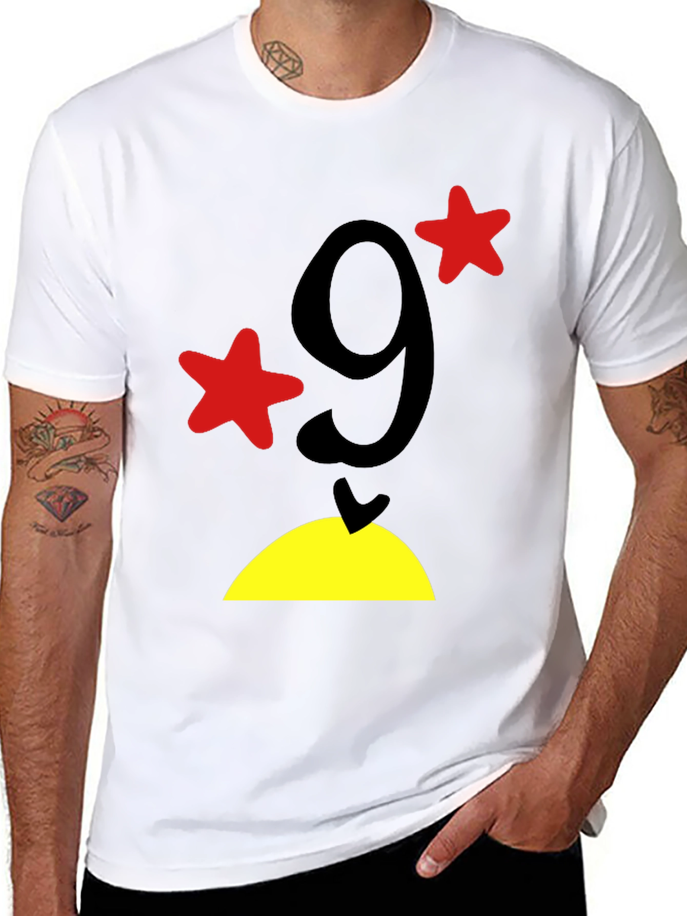 Funny Number 9 Graphic T-Shirt