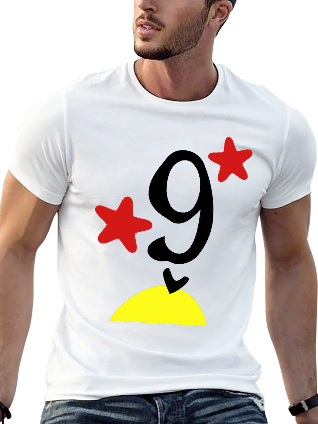 Funny Number 9 Graphic T-Shirt