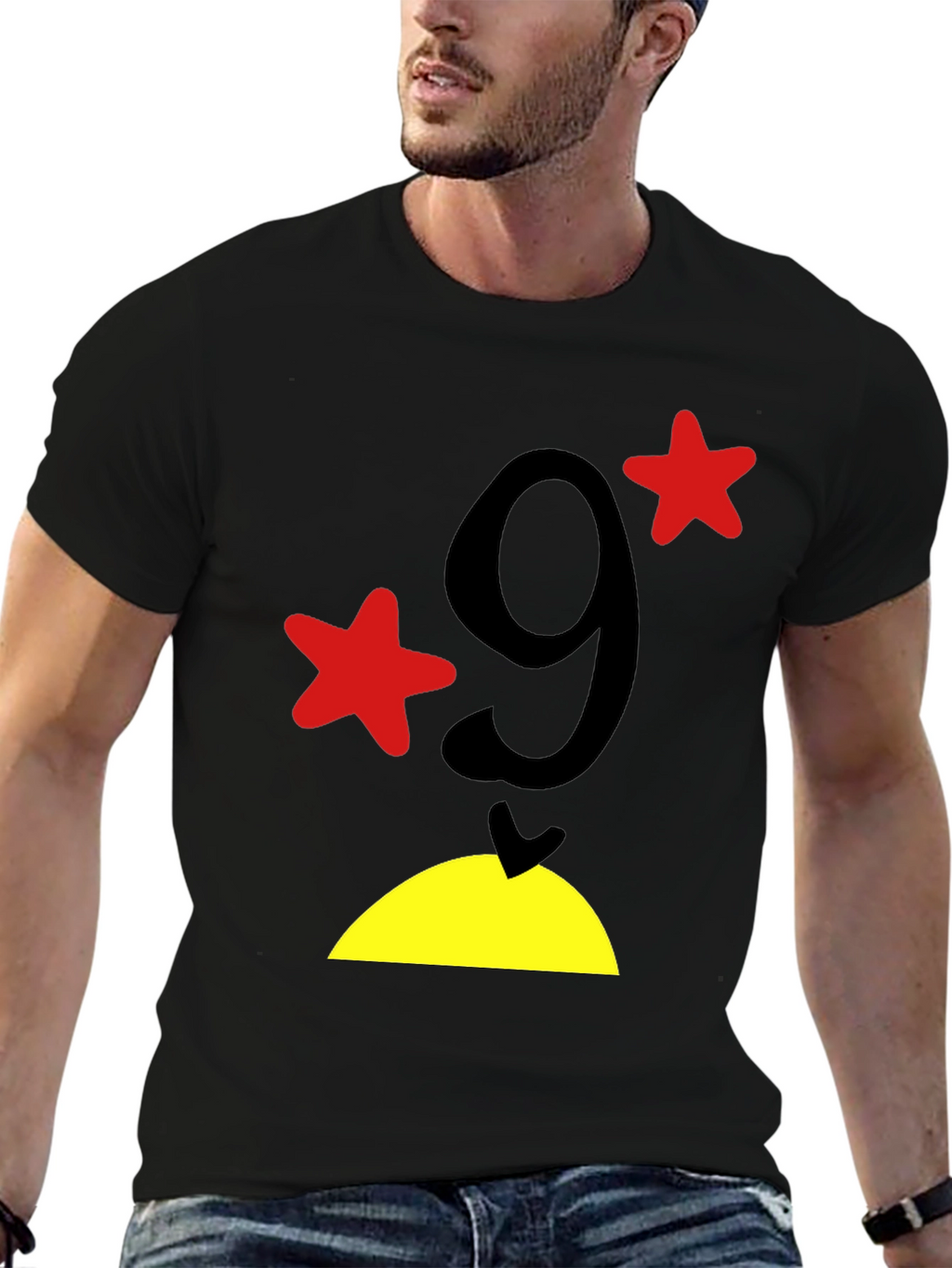 Funny Number 9 Graphic T-Shirt
