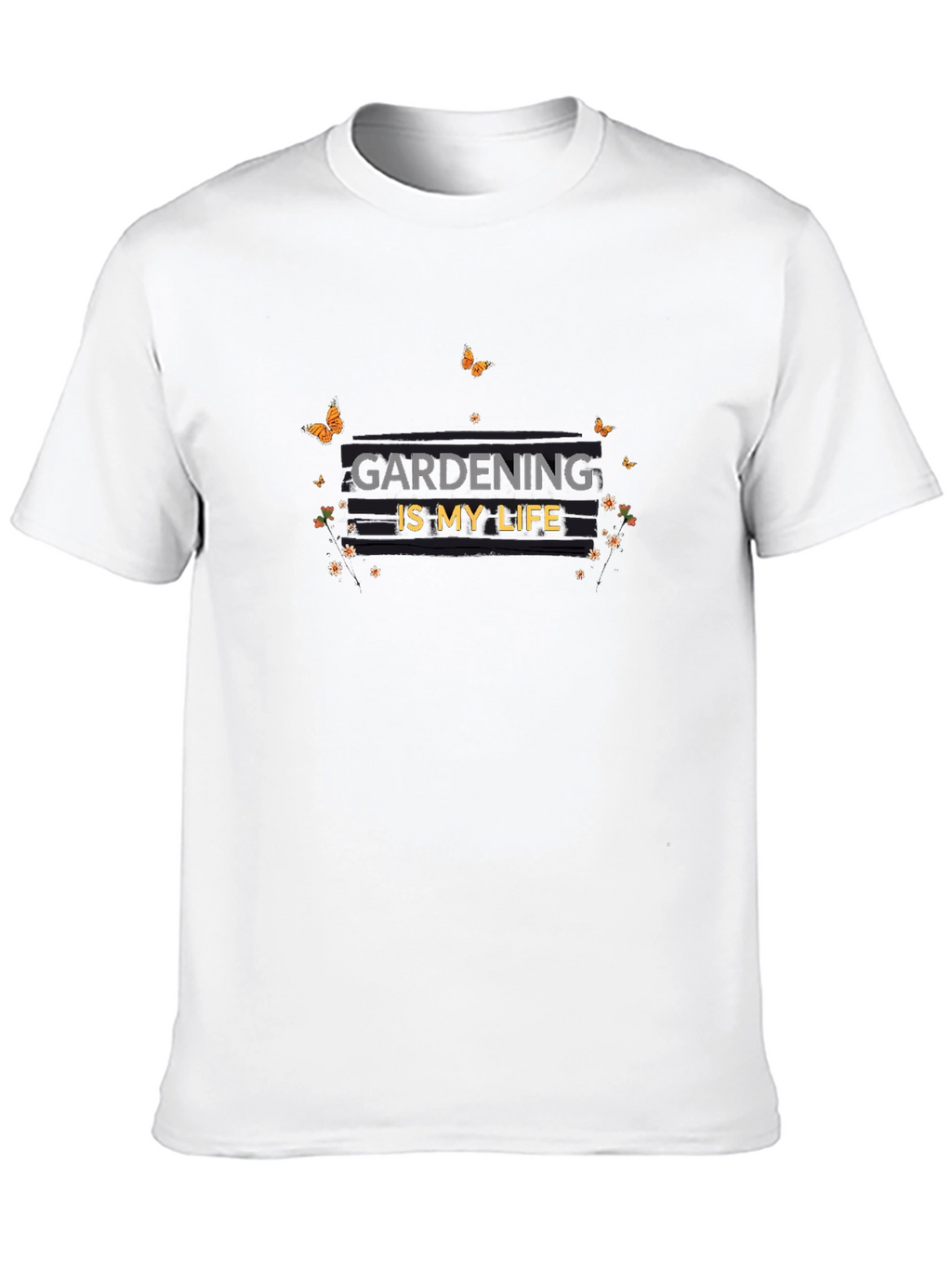 Gardening Is My Life - Black Graphic T-Shirt
