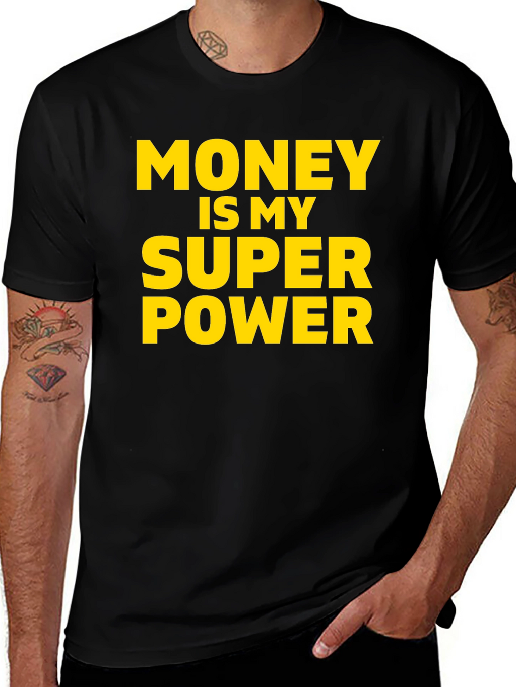Money Is My Superpower T-Shirt - Black