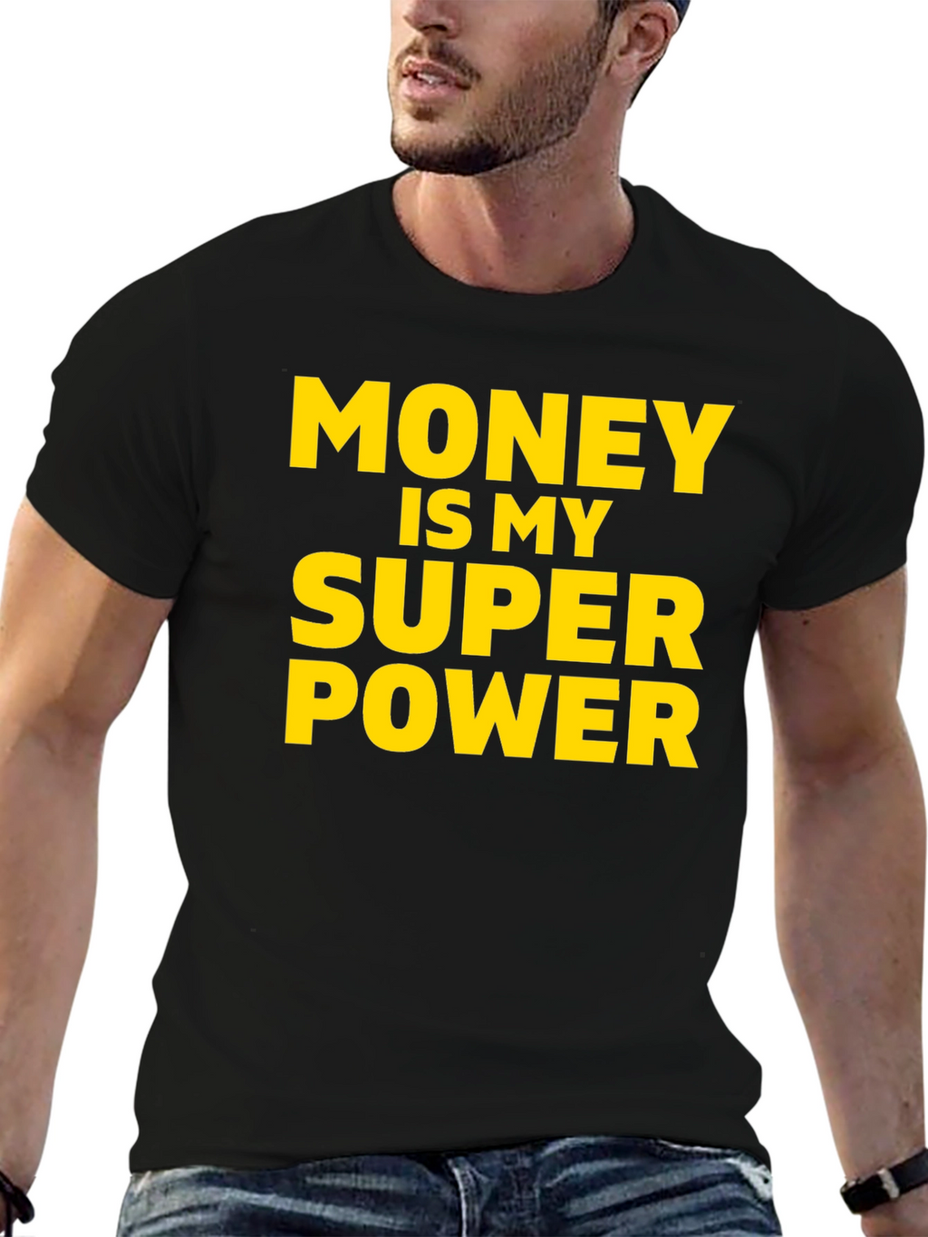 Money Is My Superpower T-Shirt - Black
