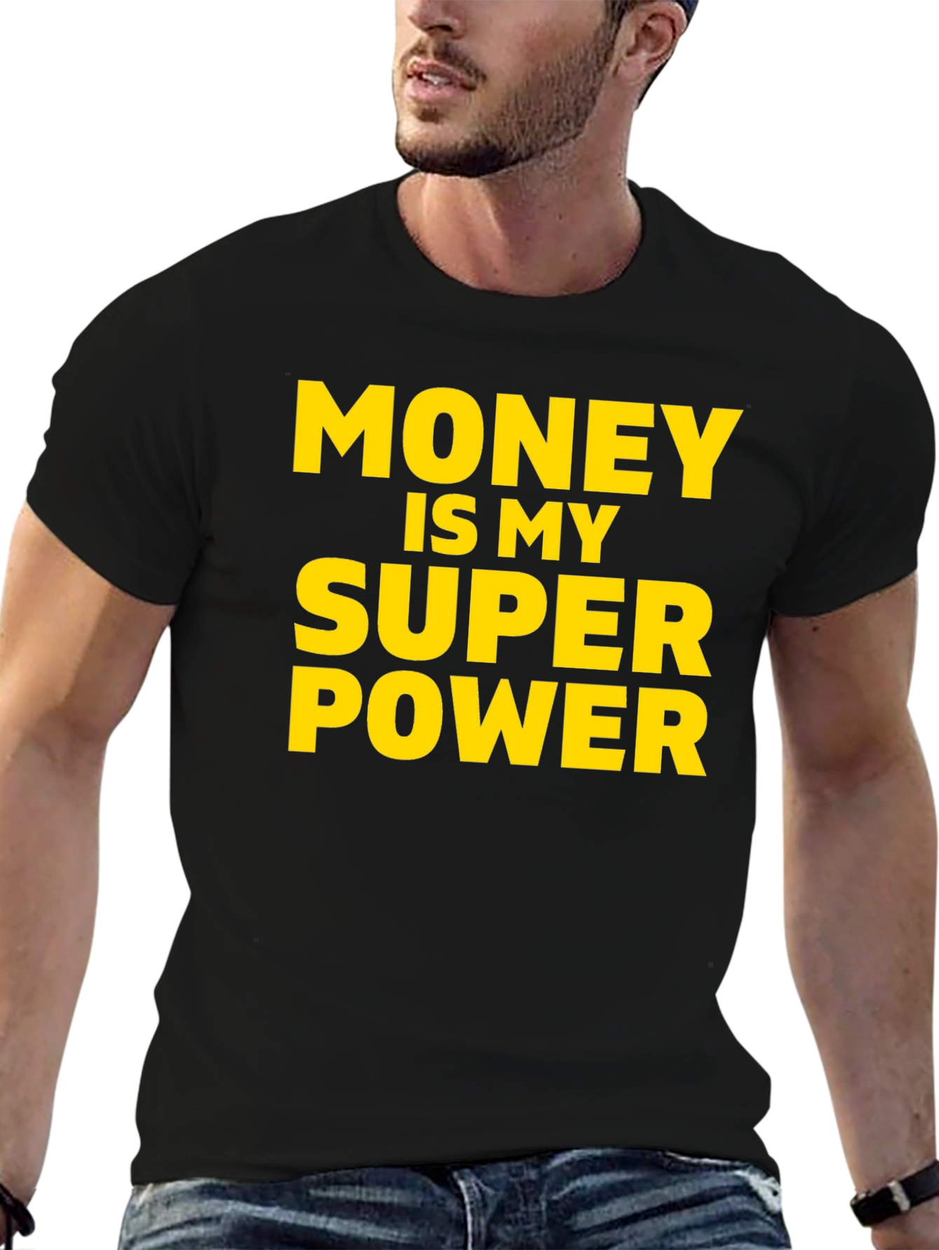 Money Is My Superpower T-Shirt - Black