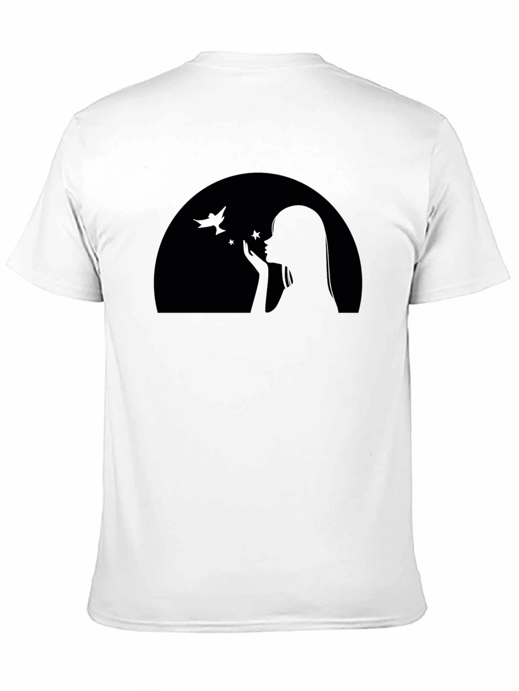 Black Graphic T-Shirt - Silhouette Design