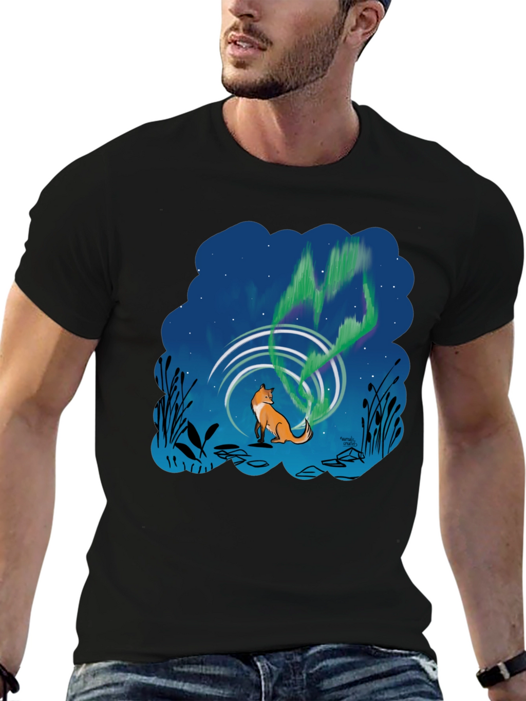 Fox Northern Lights Graphic T-Shirt