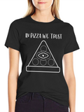 In Pizza We Trust Graphic T-Shirt