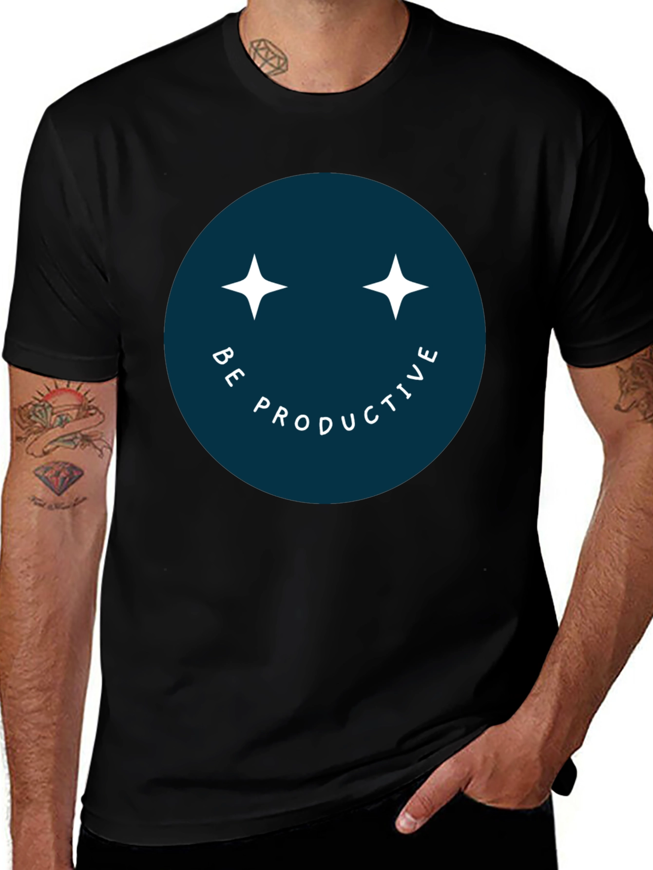 Be Productive Smiley Face T-Shirt