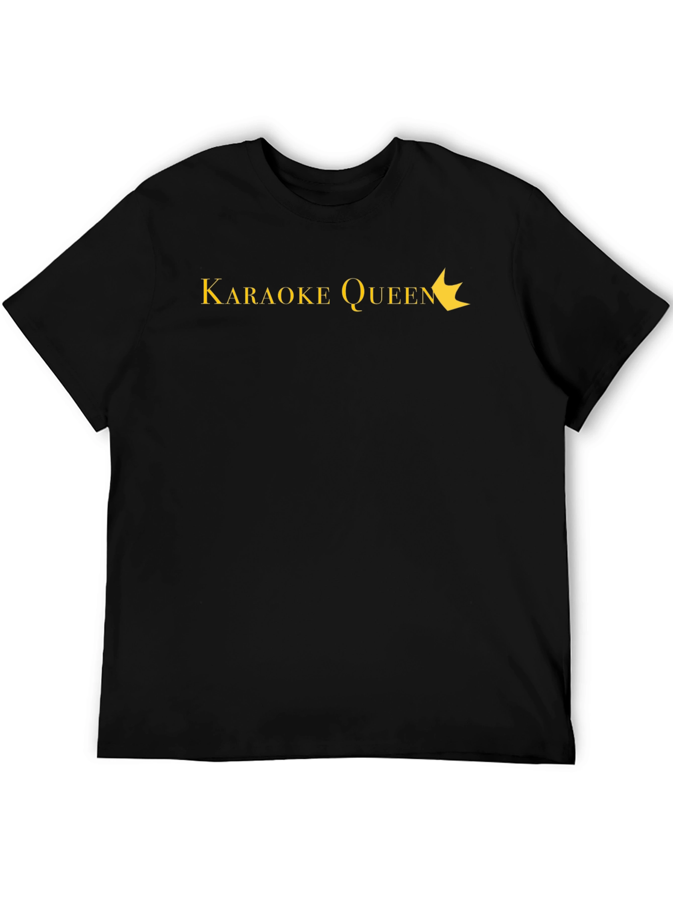 Karaoke Queen Black T-Shirt - Sing Your Heart Out!