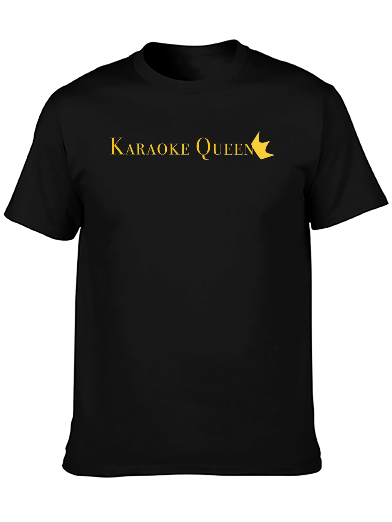Karaoke Queen Black T-Shirt - Sing Your Heart Out!
